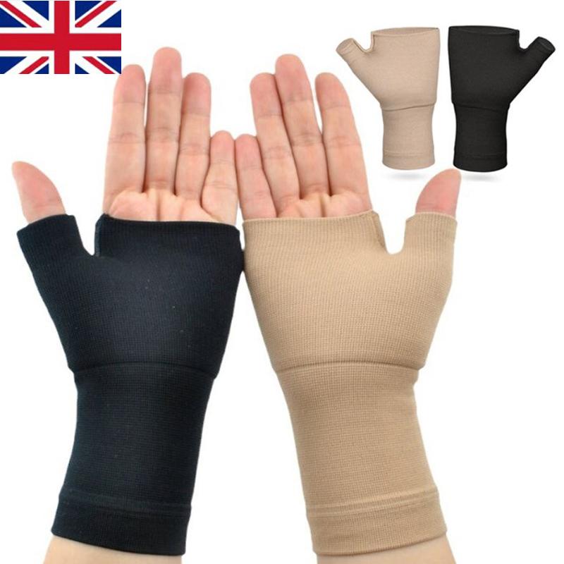 

1 пара поддержки запястья и большого пальца при артрите, облегчении боли в суставах рук, растяжении связок L-For wrist length 19-21cm чёрный
