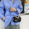 Stone Pattern 225 Summer New Fashion Simple Glossy Pearl Portable Shoulder Small Square Bag