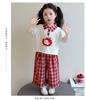 Girls' Korean Edition Set Summer 2026 New Girl's Cartoon Short Sleeve Summer Dress Children's Wide Leg Pants Two Piece Set