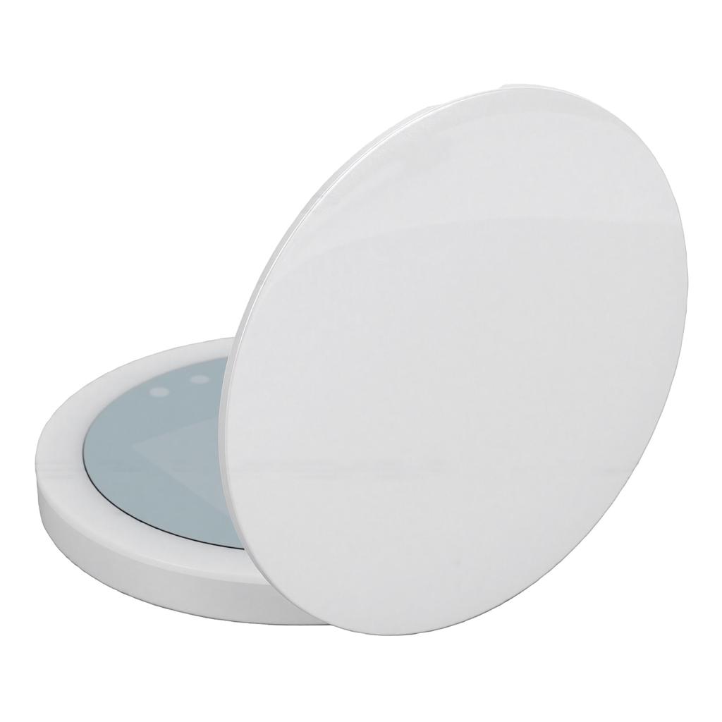 Sunscreen Test Camera Mirror 2X Magnifying Sunscreen Camera Portable Makeup Mirror with LED Light for Travel Skin