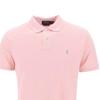 Polo Ralph Lauren Однотонная рубашка поло с квадратным воротником, повседневная, с коротким рукавом, мужская, топы, розовая 710680784CHNPK