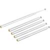Uxcell 5 Sections Telescopic Antenna, 12 Inches 310mm Long for AM FM Radio TV, 5 Pcs Communications for Home Theater, Silver Tone
