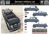 Master Box 1/35 Scale German Military Passenger Car 170V 4-Door 1937-1940 Plastic Model Kit MB35100