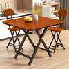 Portable Foldable Dining Table for Small Spaces - Square or Round Options for Apartments or Rental Rooms