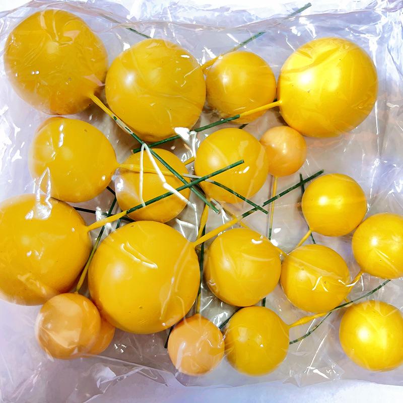 Gold, Silver, and Iridescent Ball Cake Toppers - Baking, Birthday, Dessert Decoration Set