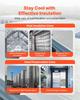 Double Reflective Insulation Roll, Perforated Woven Fabric Radiant Barrier, 0.15mm 76.2m x 1.22m, Double-Sided Aluminum Foil Heat Reflective Shield,