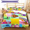 3pcs Hey Duggee Bedding Set Duvet Cover Closure Includes 1 Duvet Cover & 2 Pillowcases, Soft and Comfortable for All Seasons.