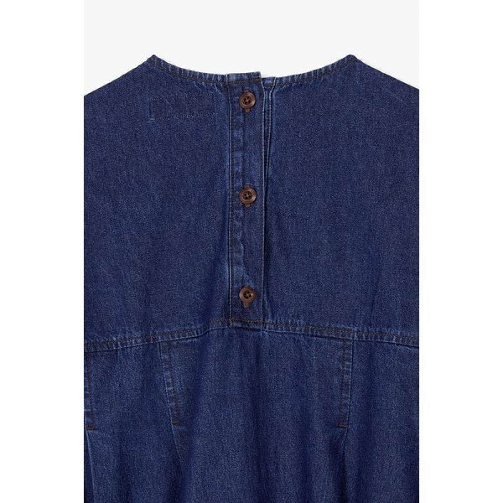 STUDIO TOMBOY Waist Strap Denim Tunic Dress 9105341107ar 