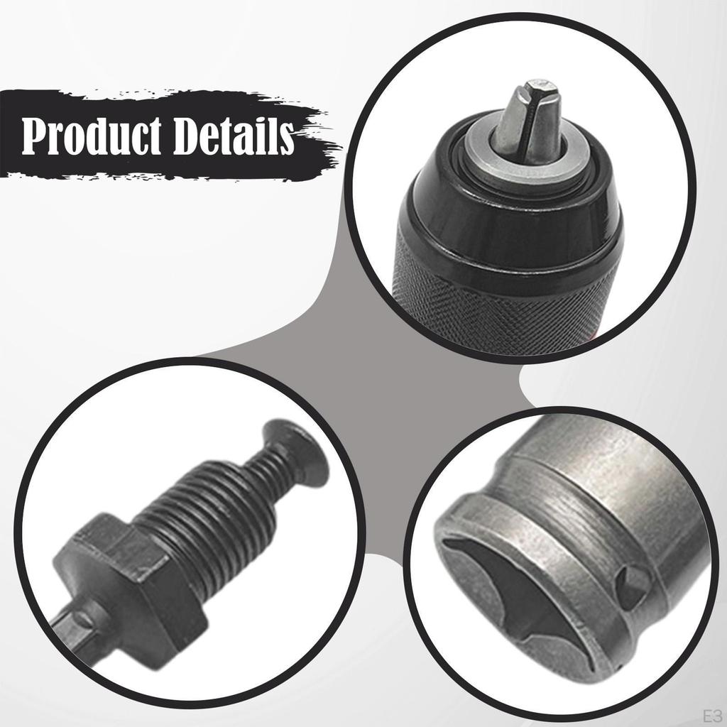 Drill Chuck 1/2" Impact Wrench Adapter SDS Plus Shank for