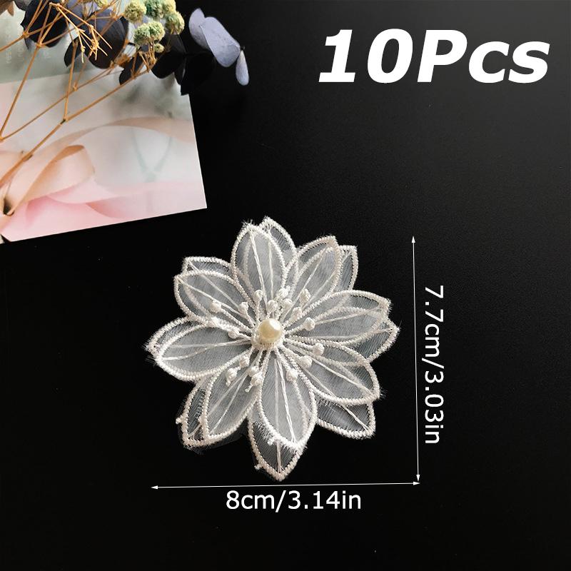 10PCS/Pack Lace Stage Costumes Daily Practicality DIY Creative Durable Repairing Embroidery Patches Clothing Renovation