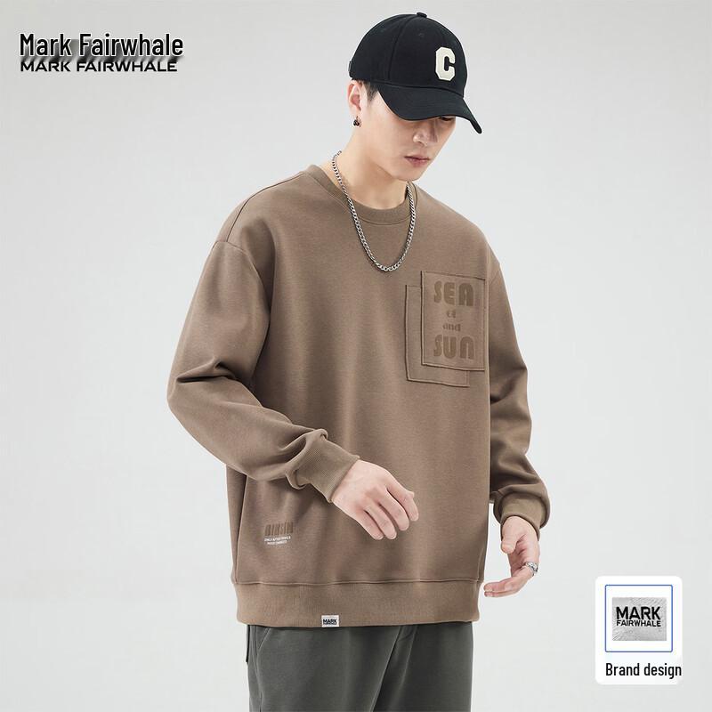 Mark Fairwhale Men's Casual Round Neck Sweatshirt