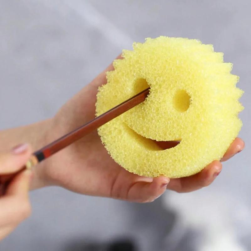 3-10Pcs Cleaning Wipe Dishwashing Sponge Cloth Strong Scouring Pad Kitchen Bathroom Miracle Sponge Stain Odor Resistant Migic Wipe