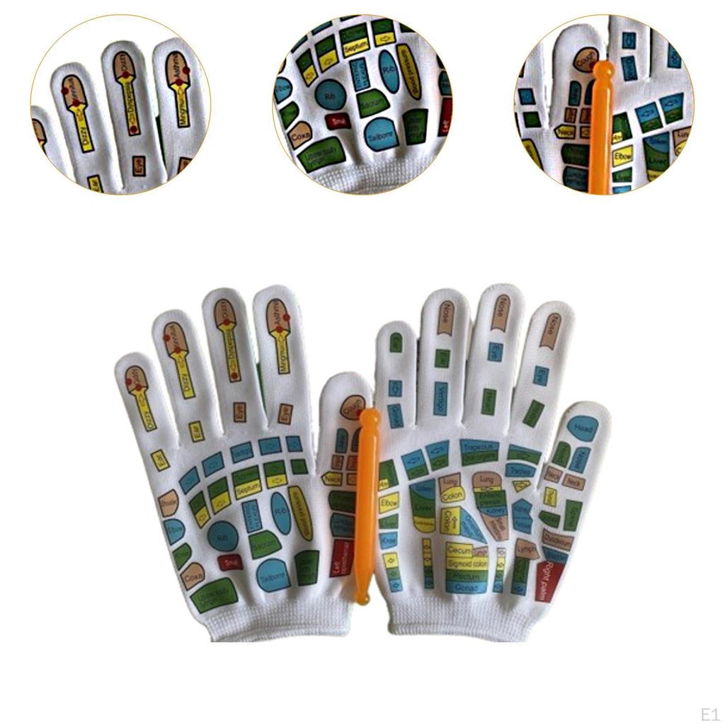 Hand Massage Mittens Breathable Reflexology Gloves for Family Friends Adults