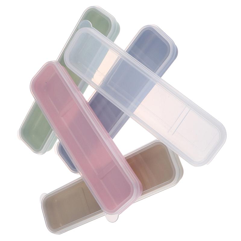 Cutie practic reutilizabila transparenta tacamuri din paie de grau cutie de tacamuri