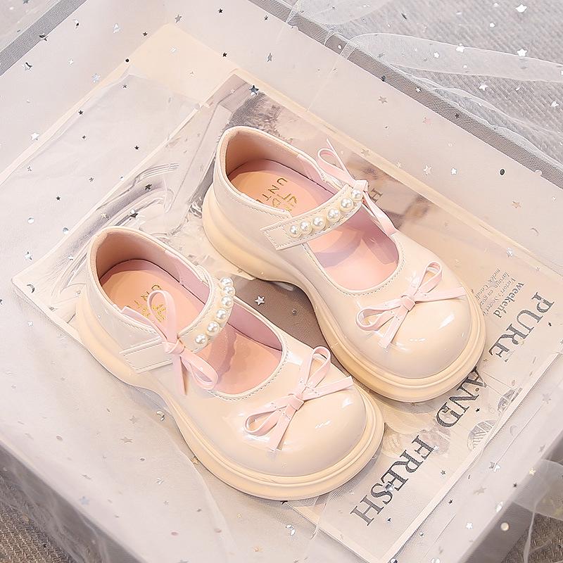 Girls' Soft Sole Non-Slip Leather Mary Janes - 2026 New Style Performance Shoes for Middle & Big Kids