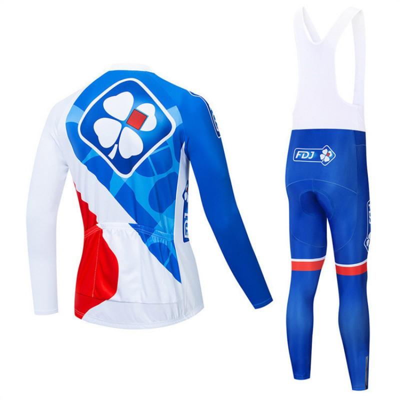 Mens Long Sleeve Cycling Jersey Pants Set Breathable Quick-Dry Outdoor Road Bike Riding Gear