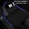 For Tesla Model Y 2025-2025 Floor Mat Left and Right Hand Drive TPE Carpet Waterproof Weather-resistant Foot Pads Mats