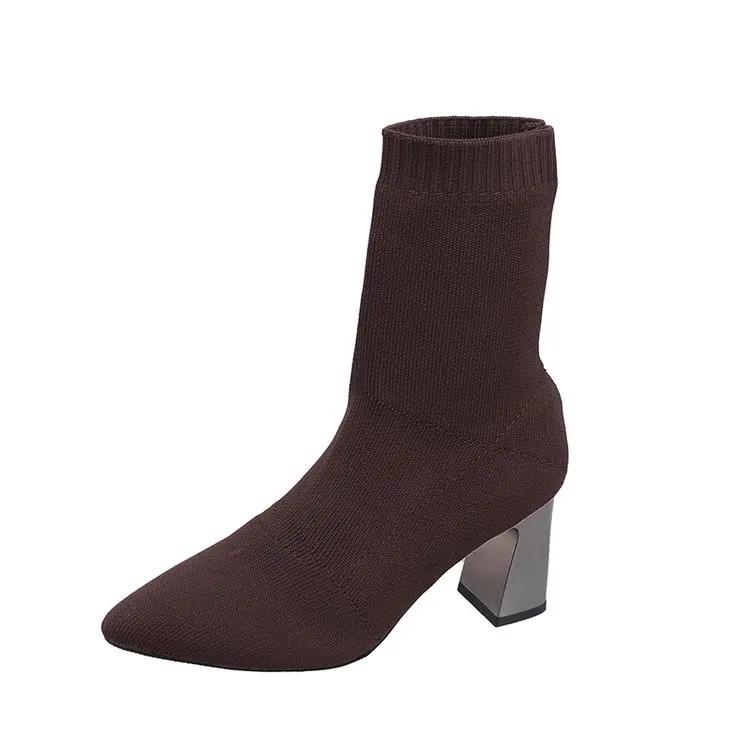 Fashion New Pattern Winter Boots for Women Non Slip Plush Snow Boots Woman Thick Bottom Warm Cotton Shoes Platform Botas Mujer