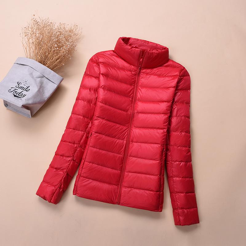 New Light Down Jacket Women's Short White Duck Down Fashion Autumn and Winter Light Jacket