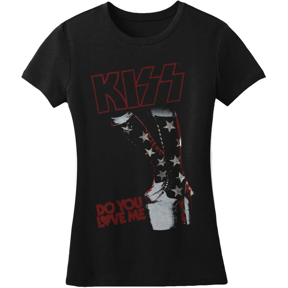 

KISS Do You Love Me Юниорский топ, черная футболка унисекс