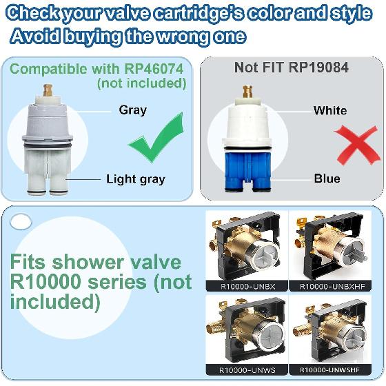 T14032-BL Matte Black Shower Handle, Metal, Compatible with Delta Shower Trim Kit 14 Series, Compatible with RP46074, Fits R10000 Series Valves