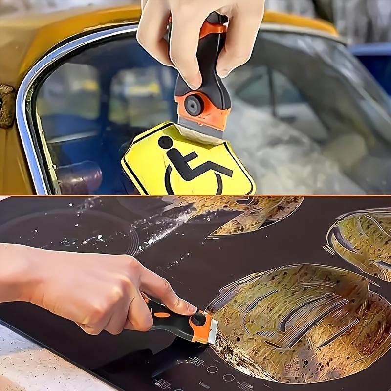 21pcs Razor Blade Scraper Double Edge Razor Scraper Remover Tool with Razor Blades for Labels Stickers Decals Removal Tint Vinyl