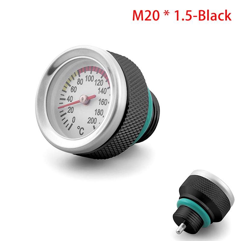 Motorcycle Modification Fuel Tank Cap With Oil Temperature Gauge Motorcycle Fuel Tank Caps With 0-200℃ Oil Temperature Gauge