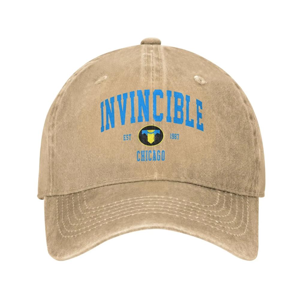 TV Series Invincible s Baseball Caps Casual Distressed Denim Headwear Unisex Style Outdoor Unstructured Soft Caps Hat