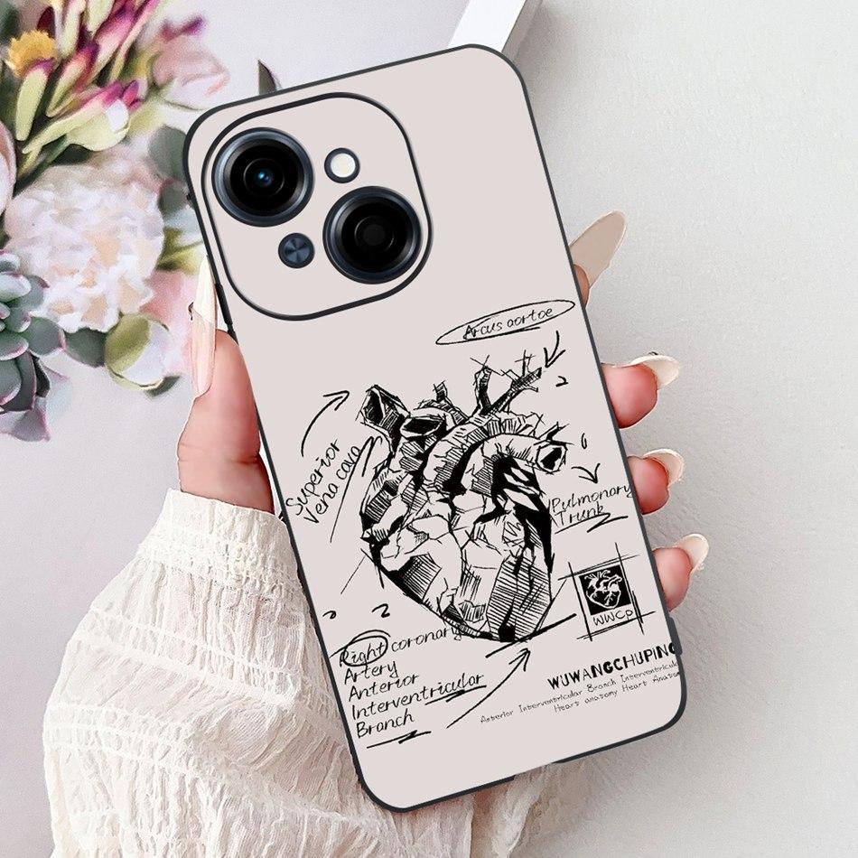 For Tecno Spark Go 1 Fashion Cool Pattern Phone Case For Tecno Spark Go 2025 Go1 Black Silicone Soft Cases
