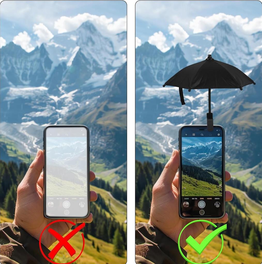 Car Smartphone Sunshade Smartphone Holder Sunshade Sunshade Smartphone Umbrella Rainproof