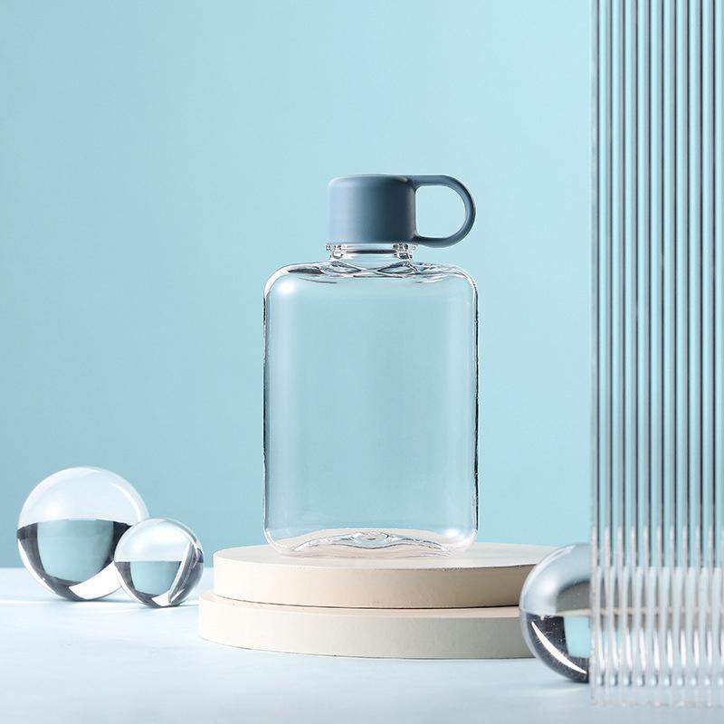 360 ml Vannflaske Flat BPA-fri Sport Plast Drikkekjele Melk Juice Drikkeglass Utendørs Bærbar Kopp Uknuselig Flaske