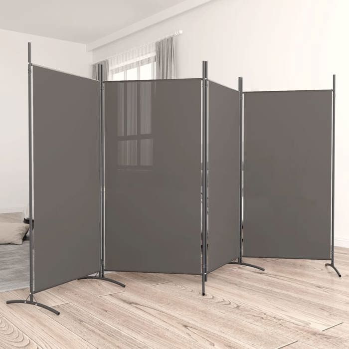 VidaXL Cloison de Séparation 4 Panneaux Séparateur de Pièce Pliable Diviseur Écran d'Intimité Paravent Décoration Salon 350264