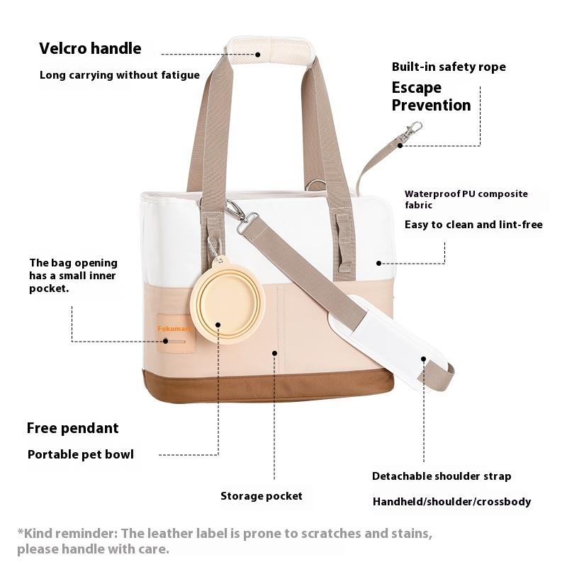 

Portable Cat Carrier Backpack Breathable Mesh Foldable Cat Dog Outgoing Bag Travel Hiking Camping Adjustable S/M/L 8 kg Soft Pad