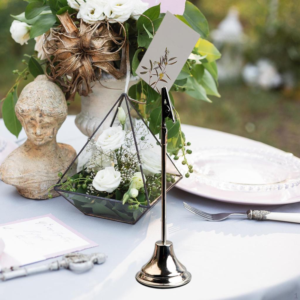 Clip Holder for Table Number, Photo Display Stand, Menu Sign Events And Gatherings