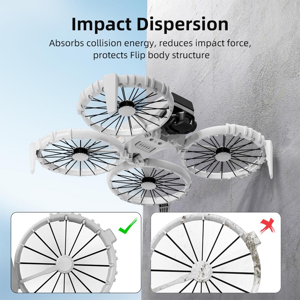 For DJI Flip Drone Propeller Guard Case Lightweight Anti-Collision Ring Bumper Protector Paddle Protector Drone Accessories