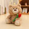 Bear Rose Cute Plush Toy Gift  Girlfriend  Festival Present Stuffed Fill Doll