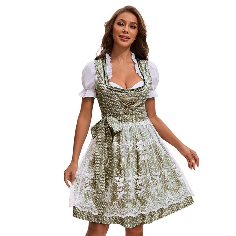 Bavarian Polka Dot Oktoberfest Ethnic Dress
