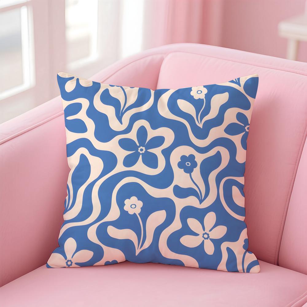 Bold Bright Artistic G-Gerdadzys Floral Pattern Cushion Cover Pillow Case Soft Friendly Fabric & Concealed Zipper