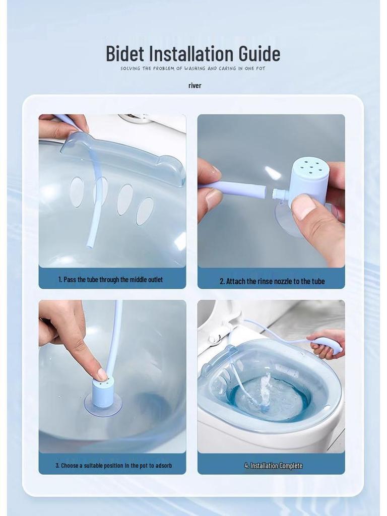 Freihändiges Kniebeugenfreies Bidet: Sanfte Reinigung ohne Schwindel oder Beinschmerzen.