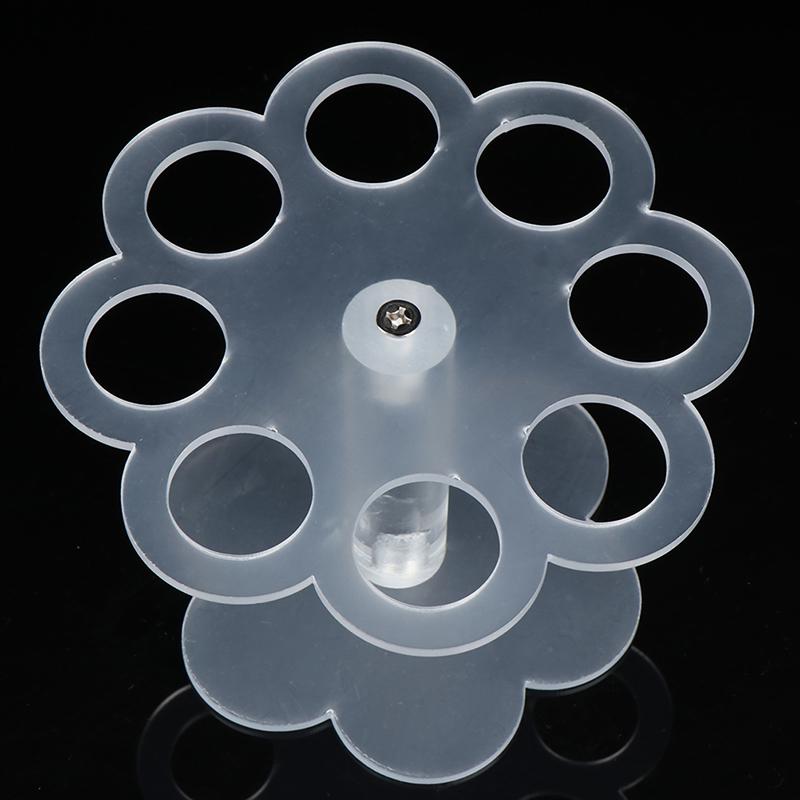 1Pcs 8 Holes Acrylic Ice Cream Cone Stand Holder Transparent/Chip Cone Holder