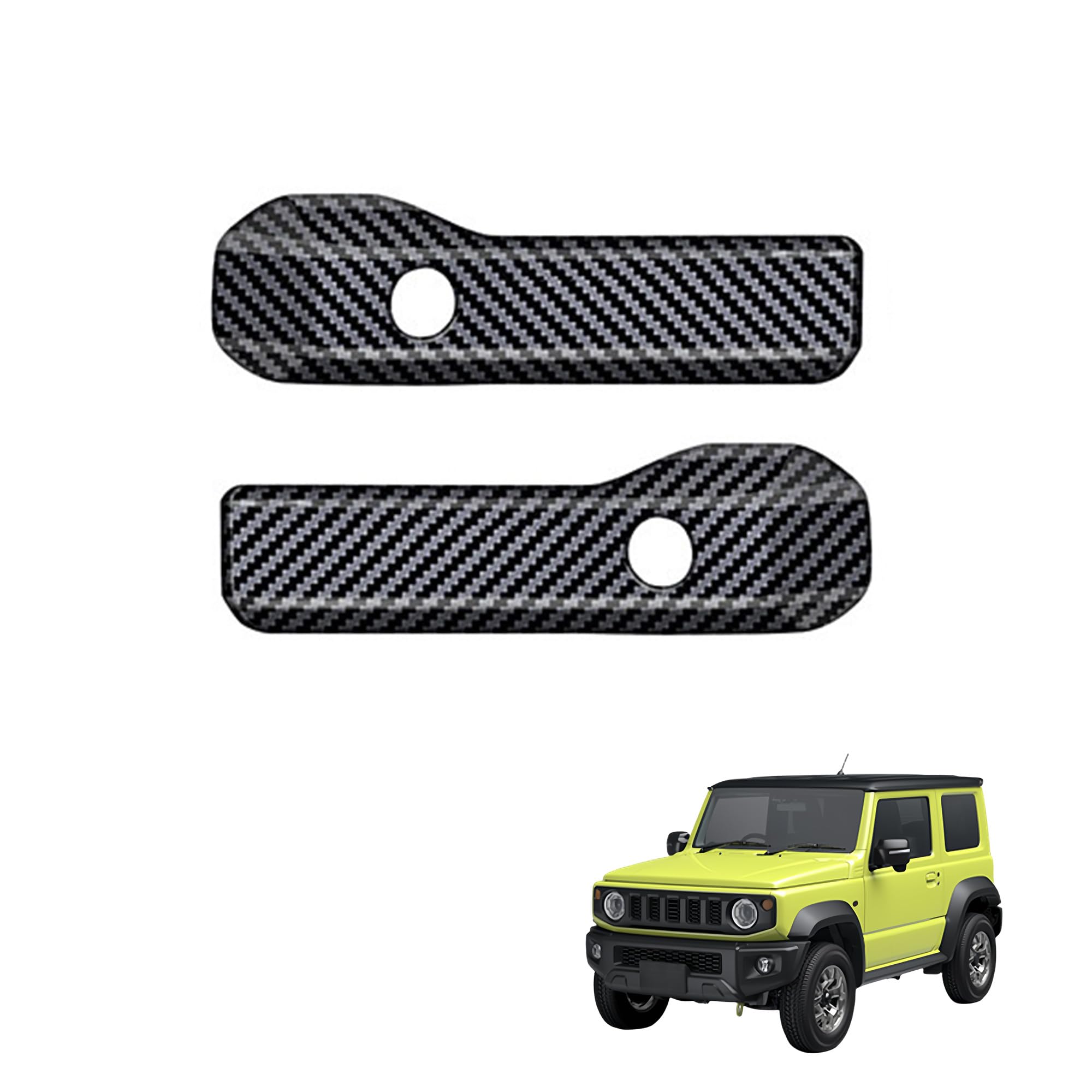 

Kylorune Custom Parts for JB64/JB74W/JC74 Accessories Agrip Cover Door Grip Panel Interior Door Handle Panel Cover (3 Door, Carbon Tone) 100mm
