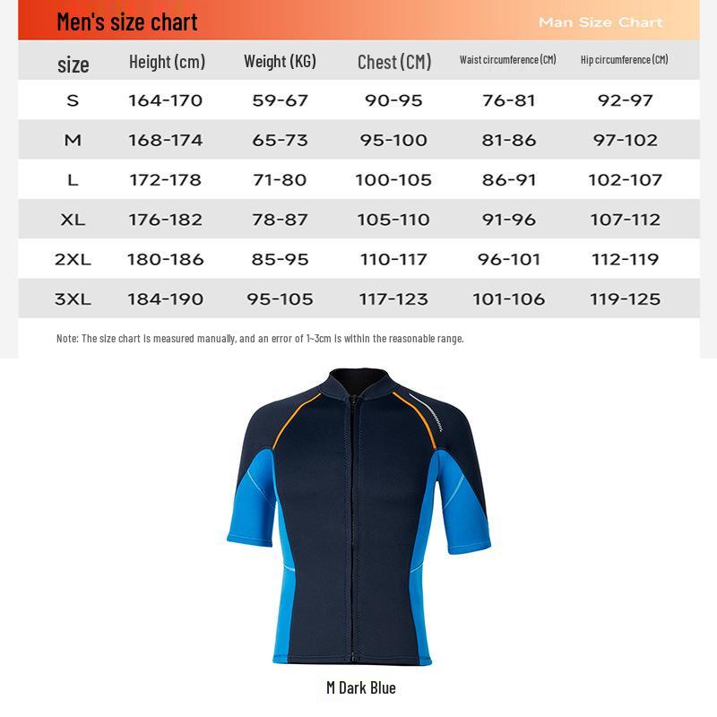 

Комплект мужского и женского гидрокостюма толщиной 1,5 мм для защиты от холода и тепла - Фридайвинг и сноркелинг S