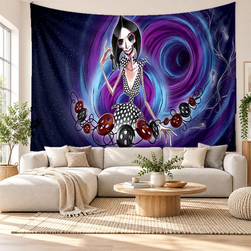 Coraline Other Mother Wall Tapestry Home Decor Hanging Cloth Art Background Tapestry for Bedroom