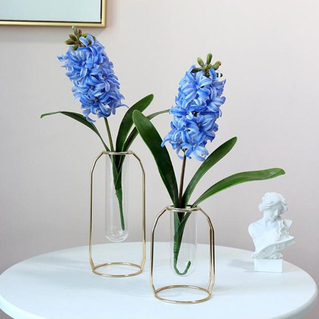 2pcs Artificial Hyacinth Orientalis Bouquets Beautiful High Simulation Flower Branch for Home