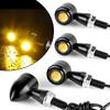 4Pcs 8mm Motorcycle LED Turn Signal Light Signal Lamp Indicators Blinker Flashing Lamp Universal Fit for Most Motorcycle,Dirt Bike,Street Bike