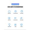 USB Microphone RGB Microfone Condensador Wire Gaming Mic for Podcast Recording Studio Streaming Laptop Desktop PC