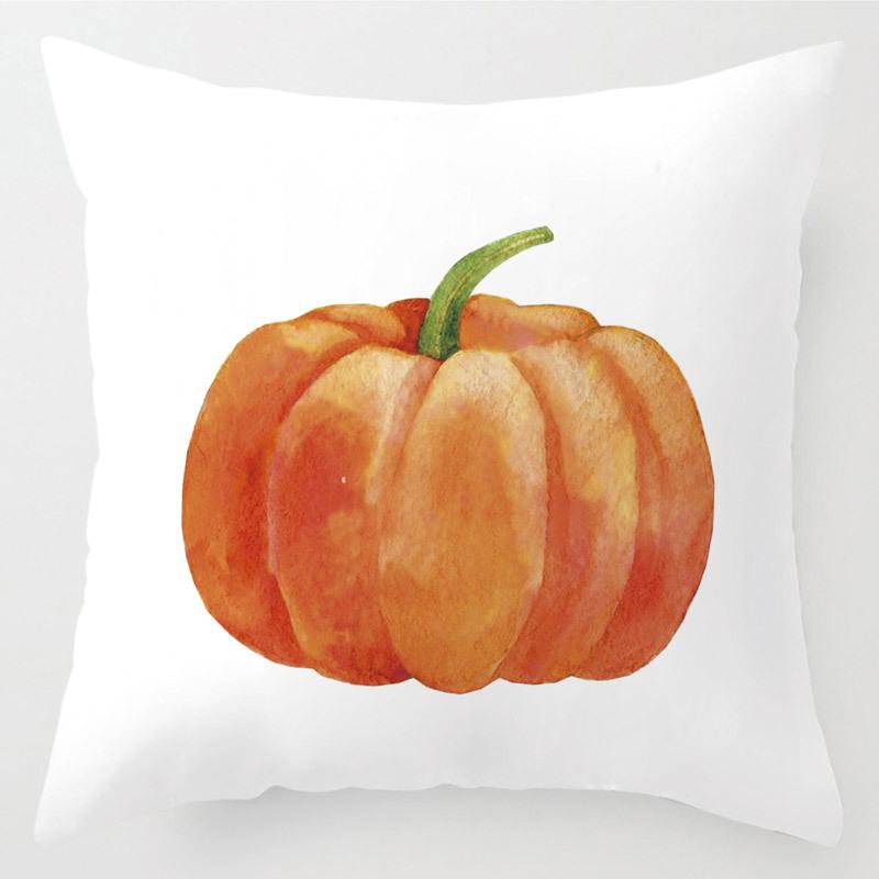 Thanksgiving Pillow Cover, Linen Peach Skin Cushion Cover, Home Sofa Cover, Cushion Waist Pillow, Linen Pillow