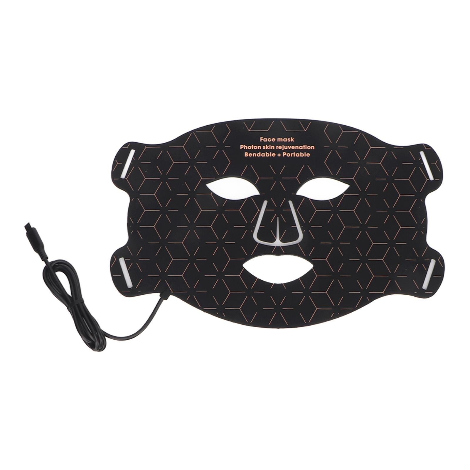 

Светодиодный прибор для лица, уход за кожей, 240 шт., регулируемый силиконовый прибор для лечения лица с 4 цветами