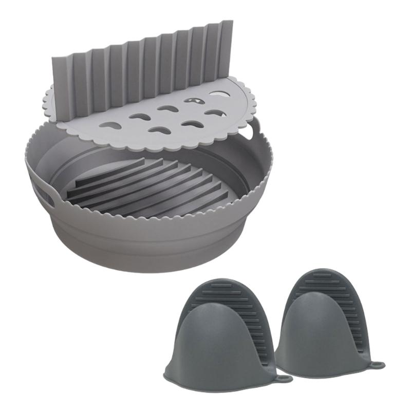 Silicone Air Fryers Liner Divider Heat Resistant Mitts Air Fryers Accessories