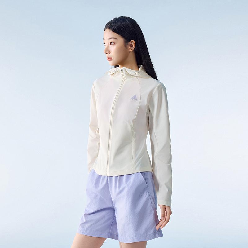 Anta Outdoors UPF 100+ Woven Sports Jacket Summer 2026 Women jackets Warm-Jade-White 962626604-2